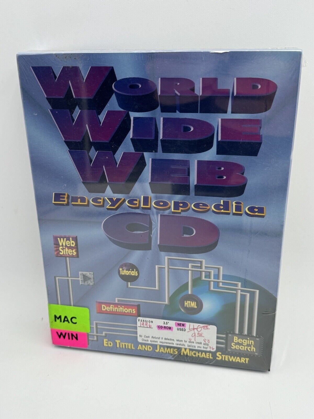 Vintage World Wide Web Encyclopedia CD Mac Windows 1996