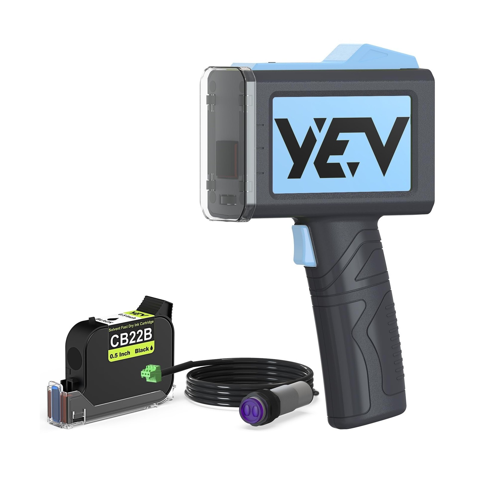 YEV Handheld Inkiet Printer VP127 Upgraded Enhanced 16-Hour Continuous Printi...