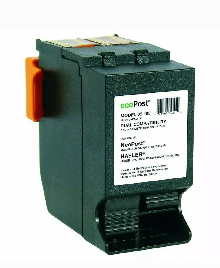 ecoPost 85-185 High Capacity Dual Compatibility Postage Meter Ink Cartridge
