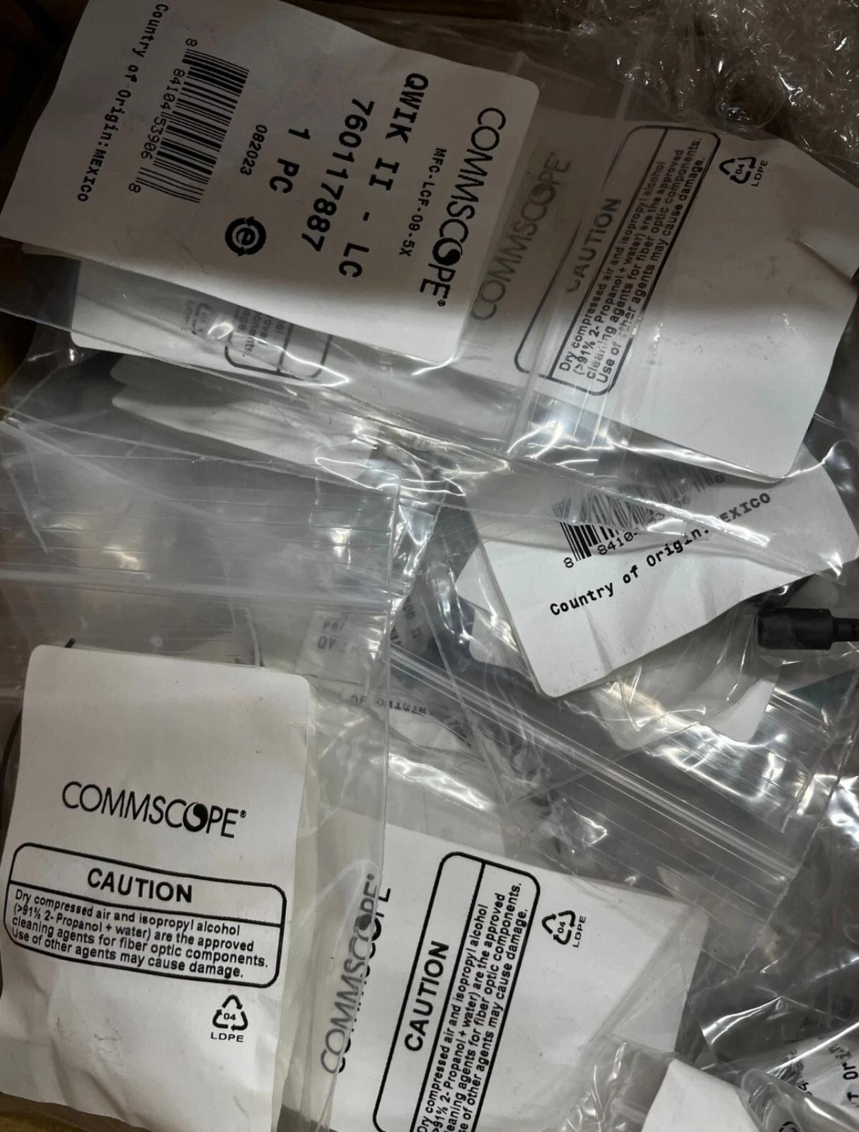 15 X LOT CommScope  MFC-LCF-09-5X QWIK II LC Connectors 760117887 NEW - 7509301