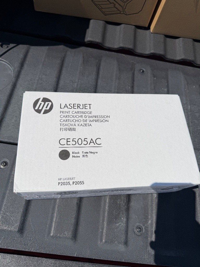 HP CE505AC 05A Black LaserJet Toner Cartridge Genuine P2035 P2055 New Sealed