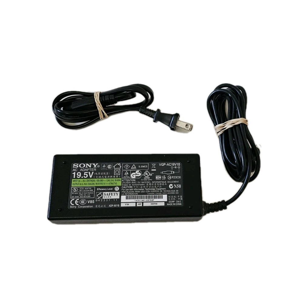 Genuine Sony VGP-AC19V10 ADP-90YB AC Power Adapter Charger 19.5V 4.7A