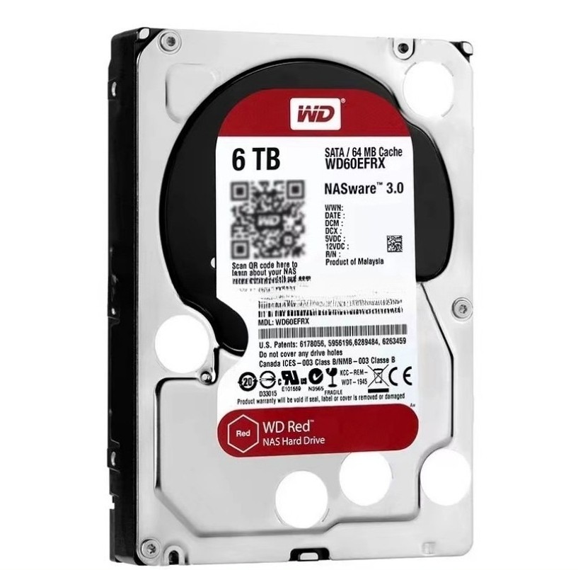 Fits For WD60EFRX WD Red 3.5" 6TB NAS ware 3.0 68MYMN1 68L0BN1 SATA 64MB HDD