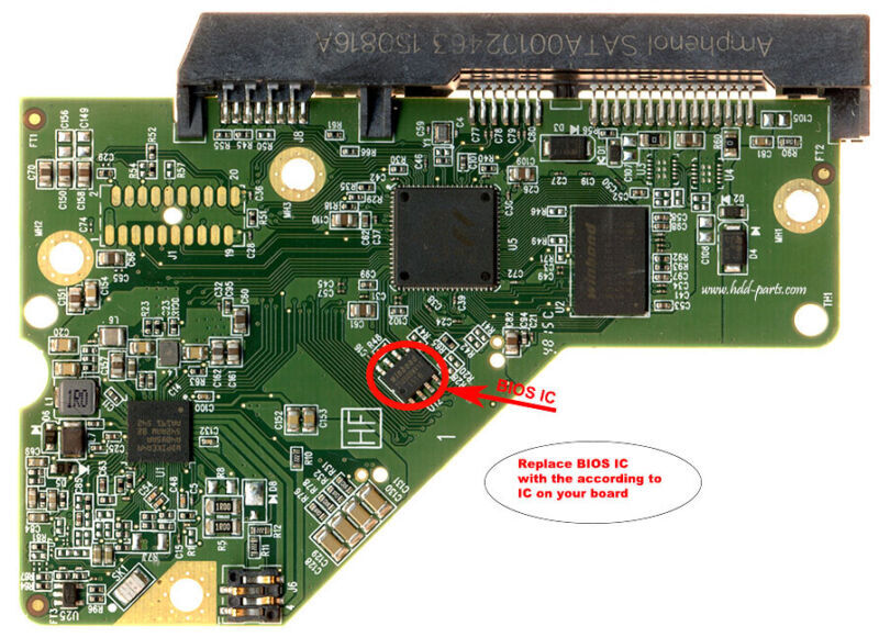 2060-800055-002 REV P1 Digital PCB HDD Logic Board