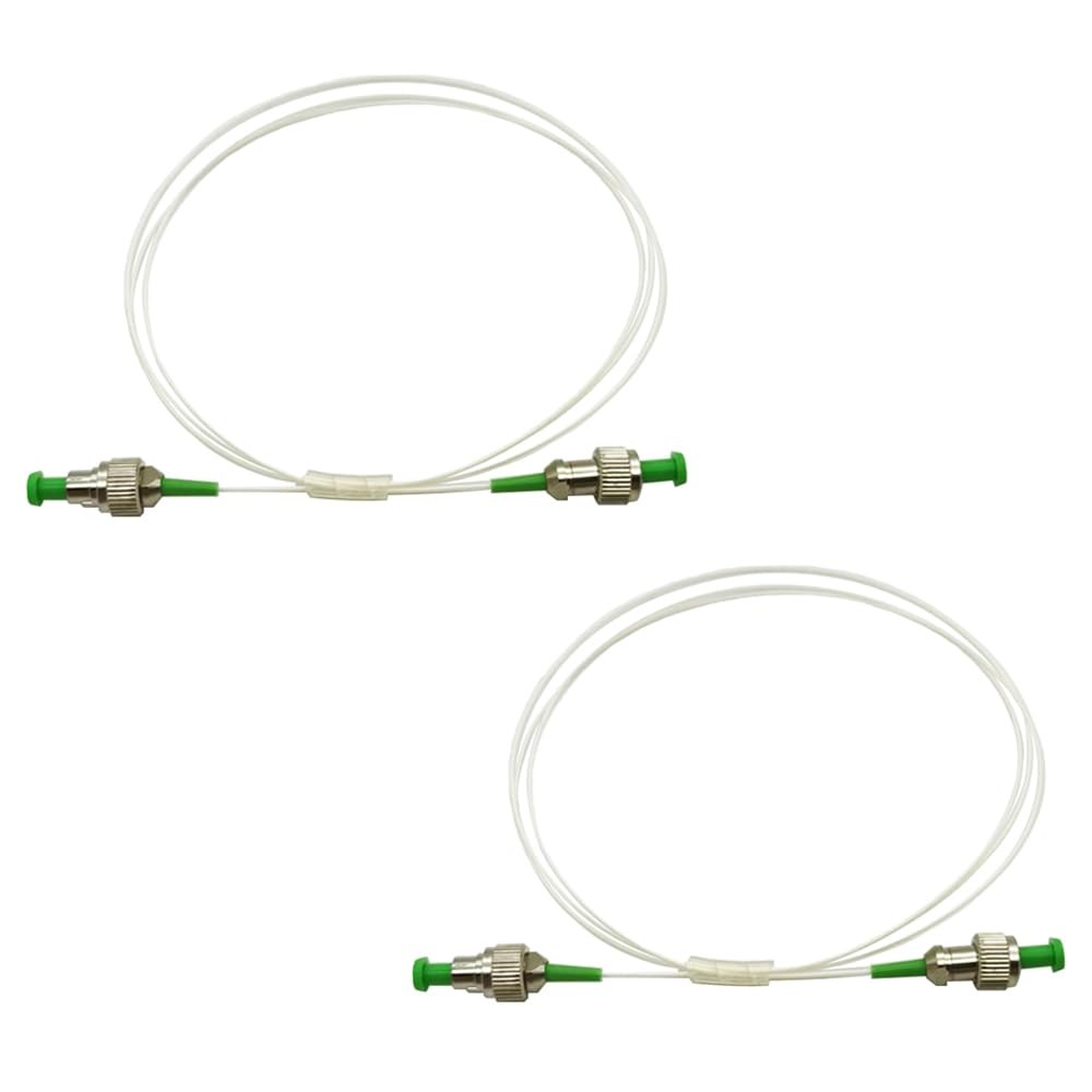 Fiber Patch Cord 2pcs FC/APC-FC/APC Simplex Single Mode 1m 3.28ft