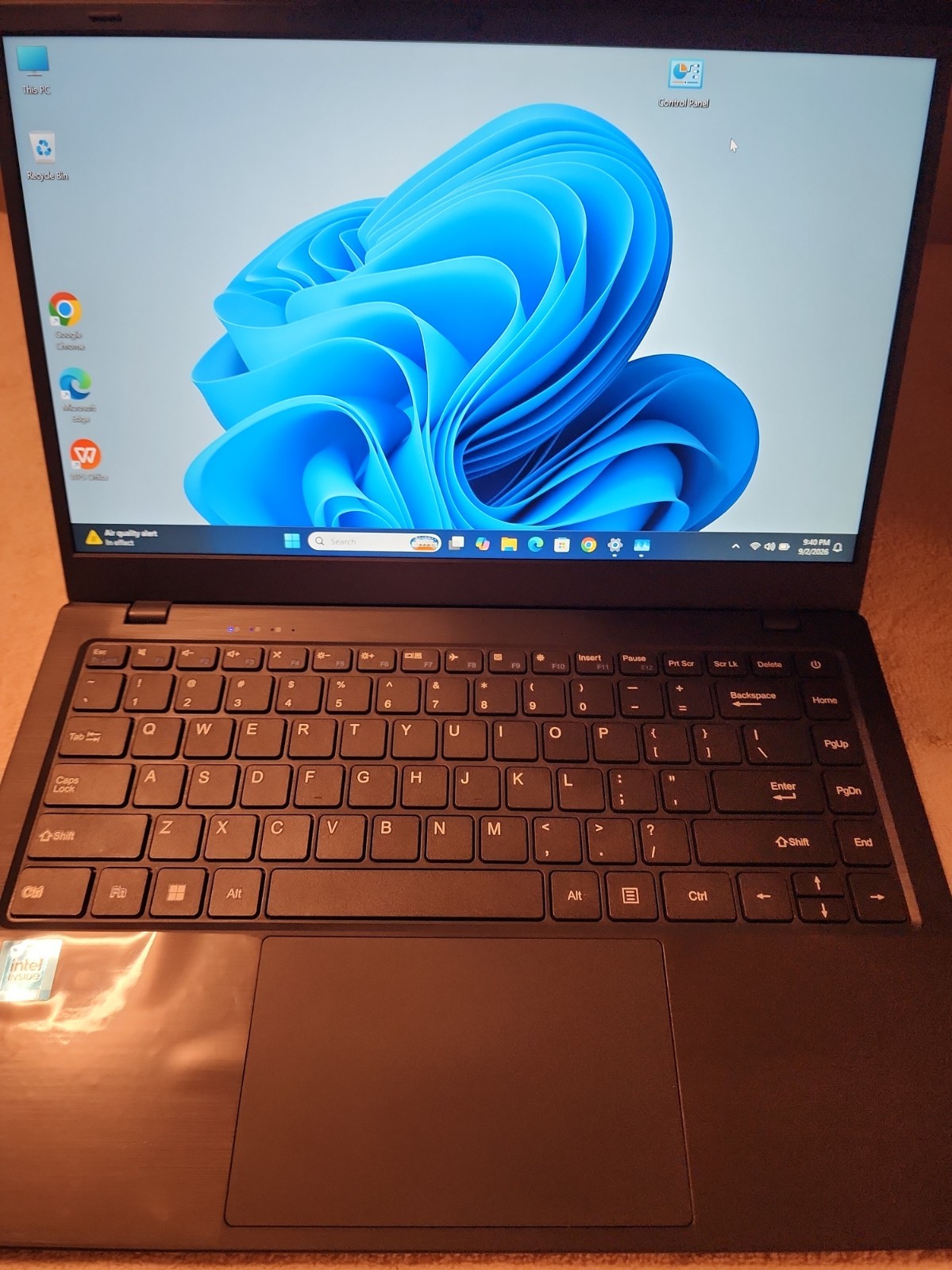 Dark Grey 14" Laptop Intel N4020 12GB DDR4 RAM 512GB SSD, Windows 11 Pro