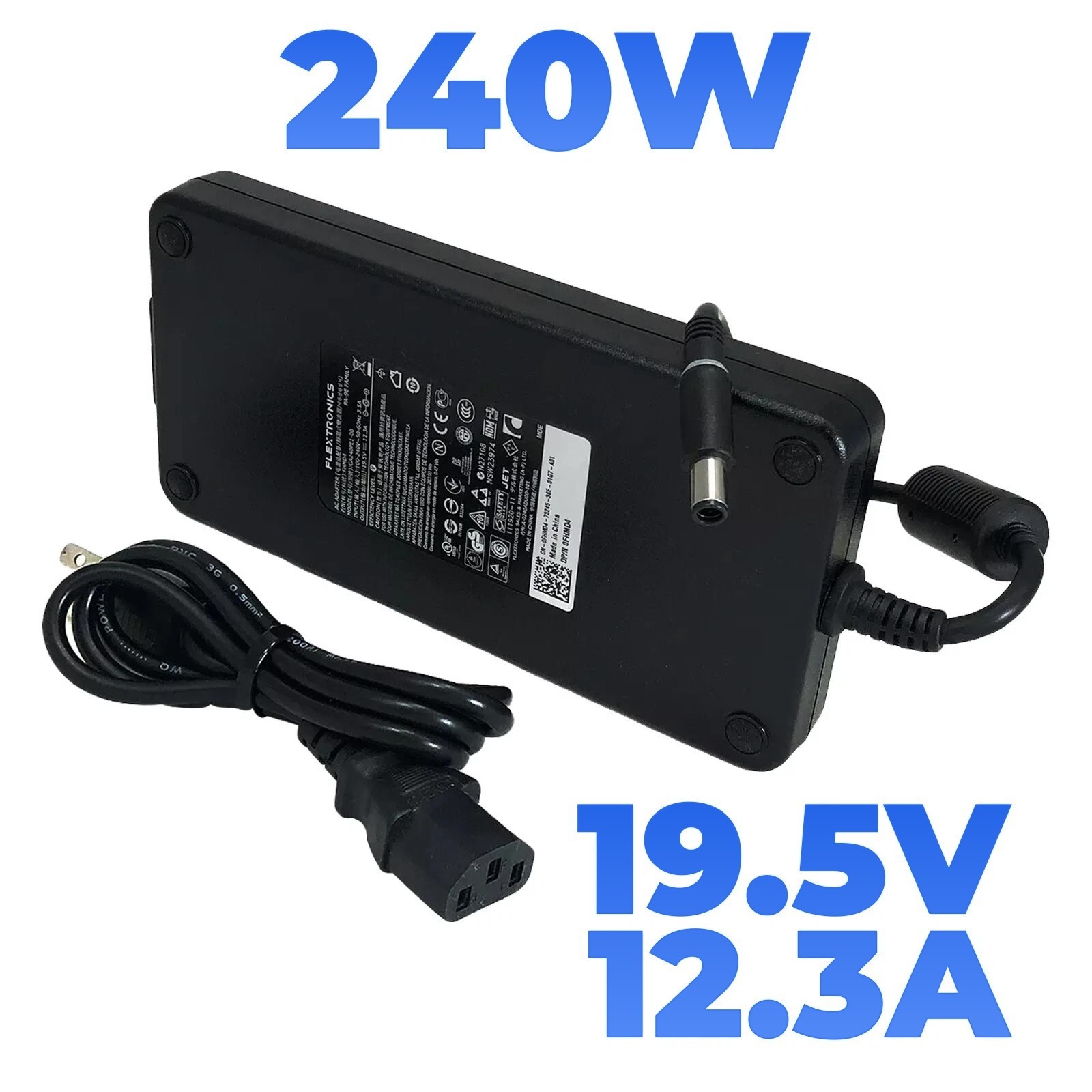Genuine Flextronics 240W AC Adapter 19.5V Dell Alienware X51 R2 M18 M18X R2