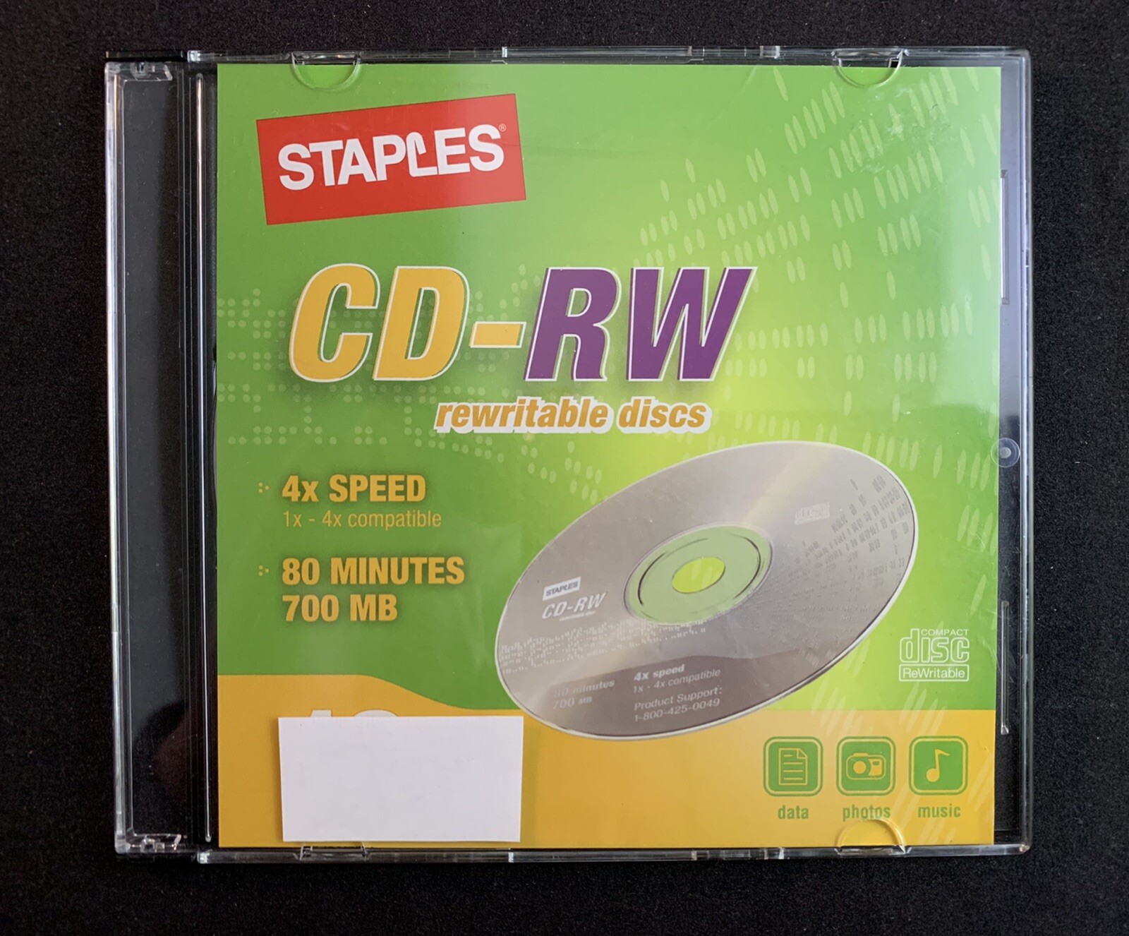 Staples 700MB 80-Minute CD-RW