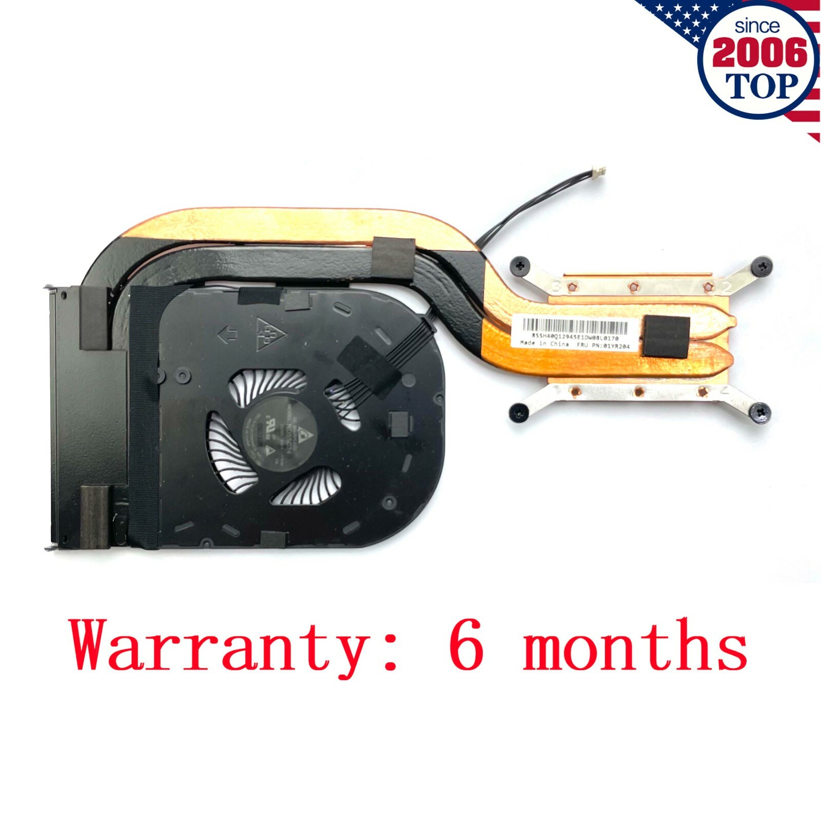 New CPU Cooling Fan & Heatsink for ThinkPad X1 Carbon Gen6 6th 00UR984 01YR203