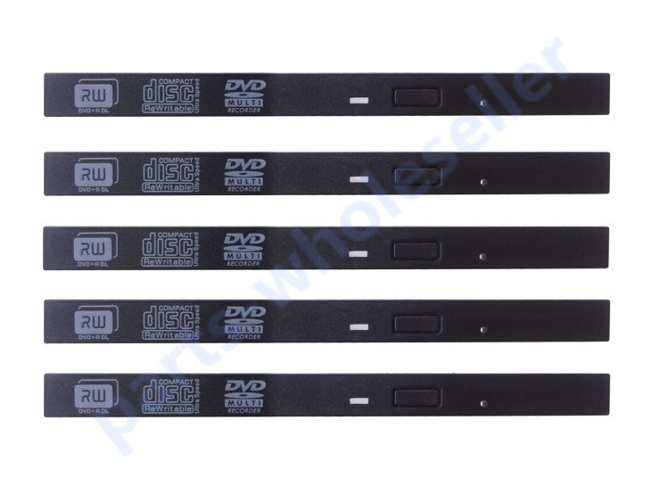 lot 10 9.5mm CD DVD-ROM/RW Drive Bezel Faceplate Front for Laptop Optical Drive
