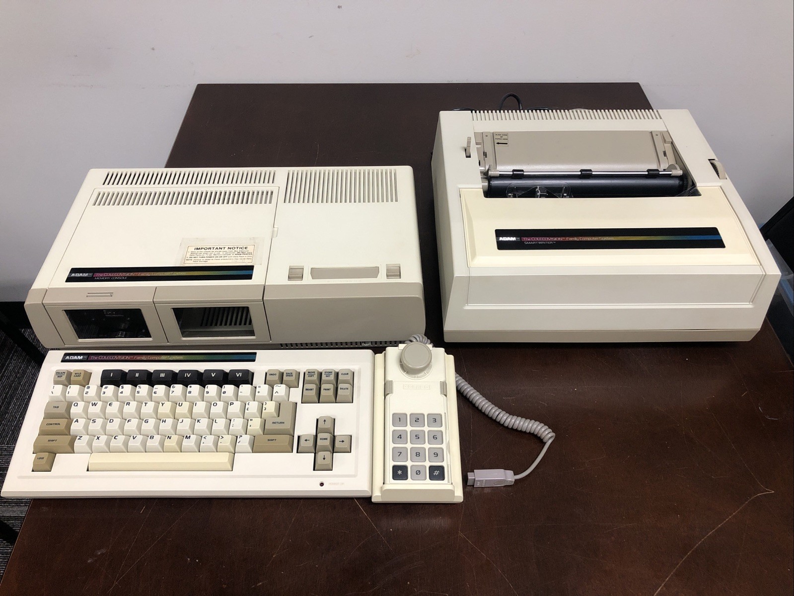 ColecoVision Coleco Adam W/ Smartwriter, Memory Console No Cables TESTED WORKS