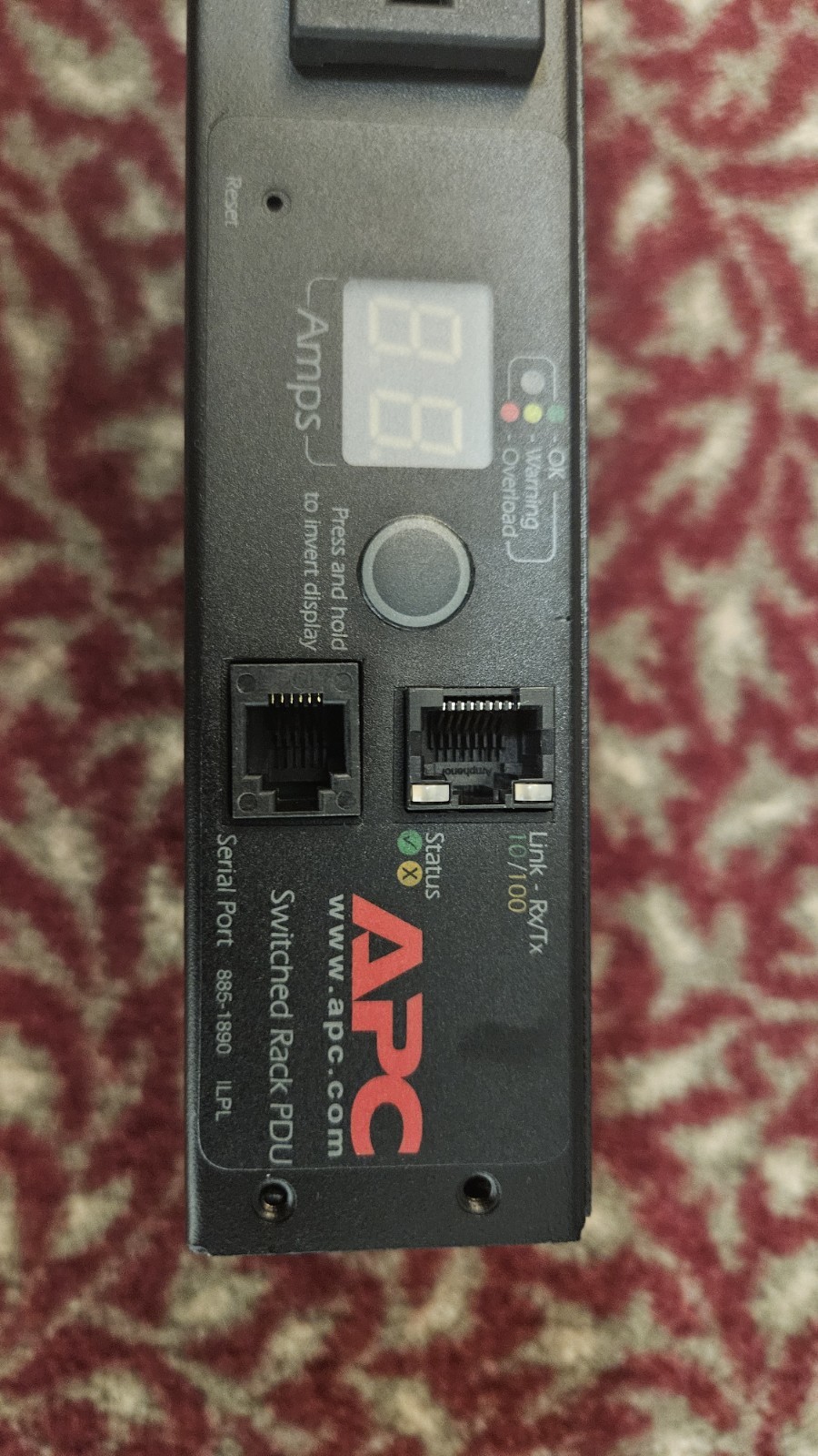 APC Network Switched PDU AP7900B 1U 8 Outlets