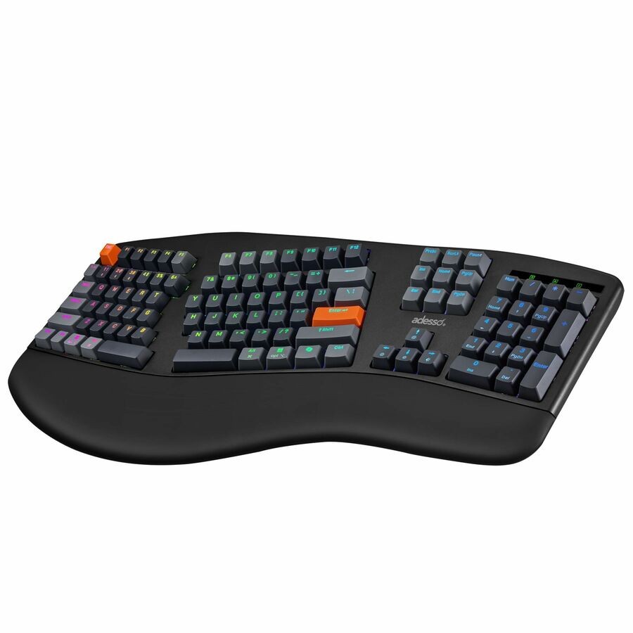 Adesso EasyTouch 1500 Ergonomic Mechanical Keyboard with Cherry MX Red Switch