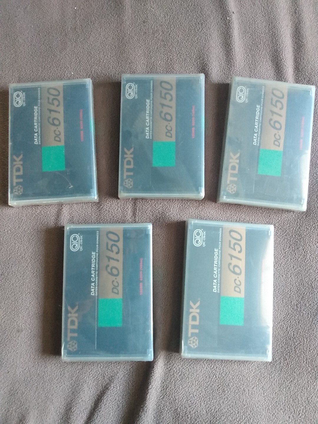 TDK DC 6150 (Lot of 5)  150 MB 620 FT DC Data Cartridge Drives Sealed New