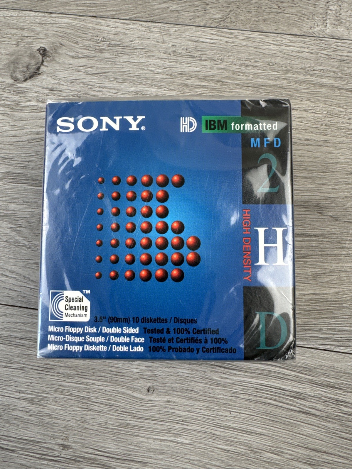 Sony 10MFD-2HDcf 3.5" Double Sided Diskettes for IBM Compatible - 10 Pack