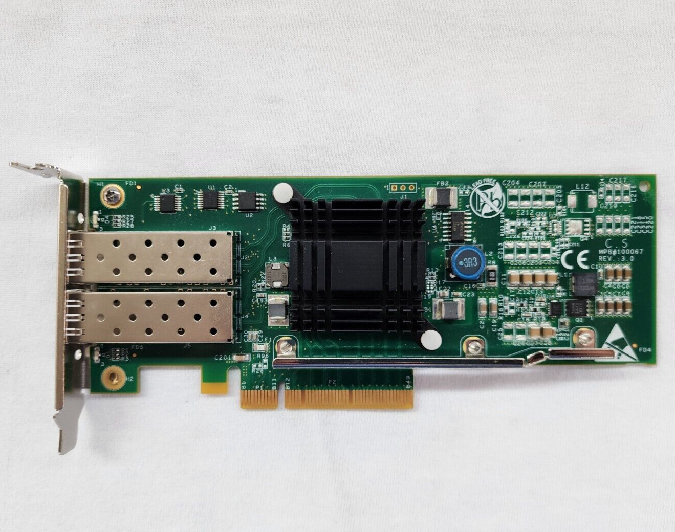 Silicom PE310G2SPT10-SR-HT Dual-Port 10GBE SFP+ PCIe Network Adapter Card