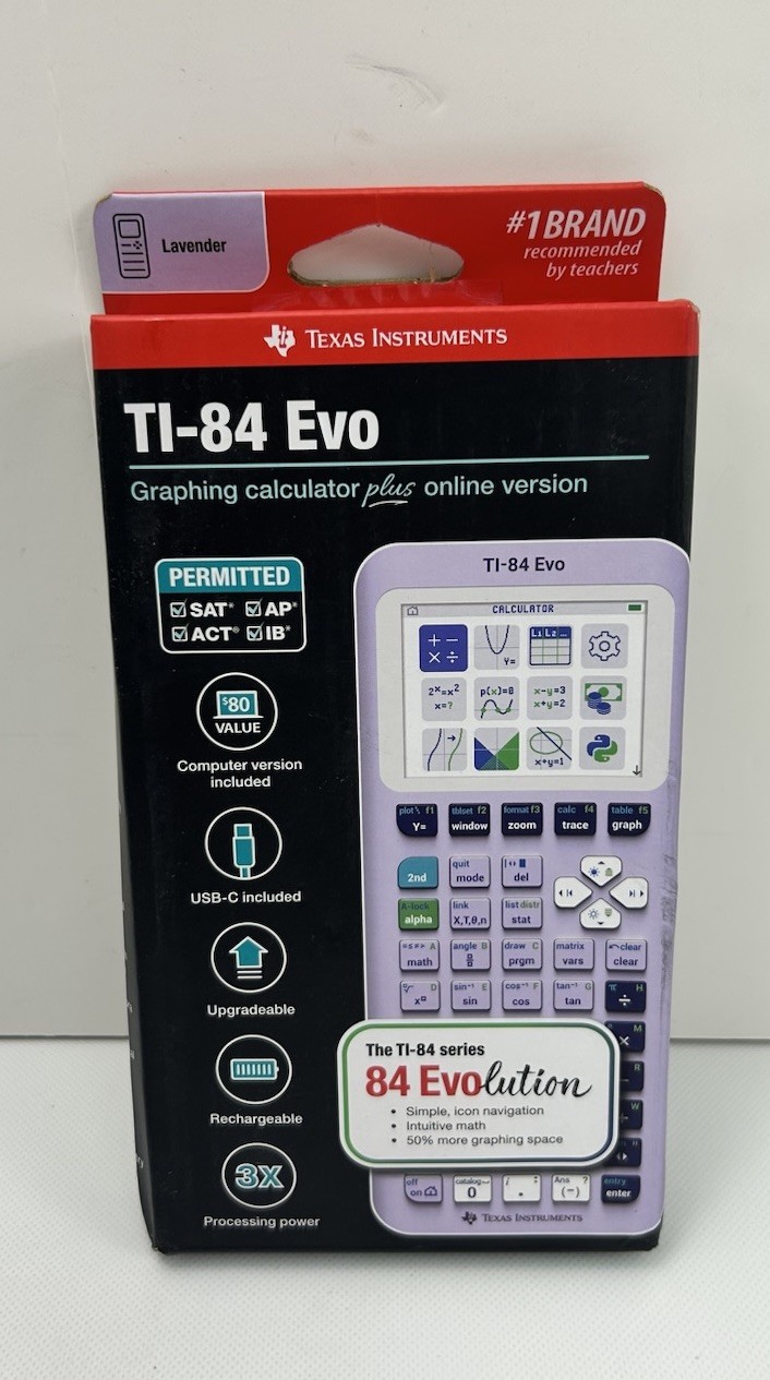 Texas Instruments TI-84 Evo Graphing Calculator - Lavender
