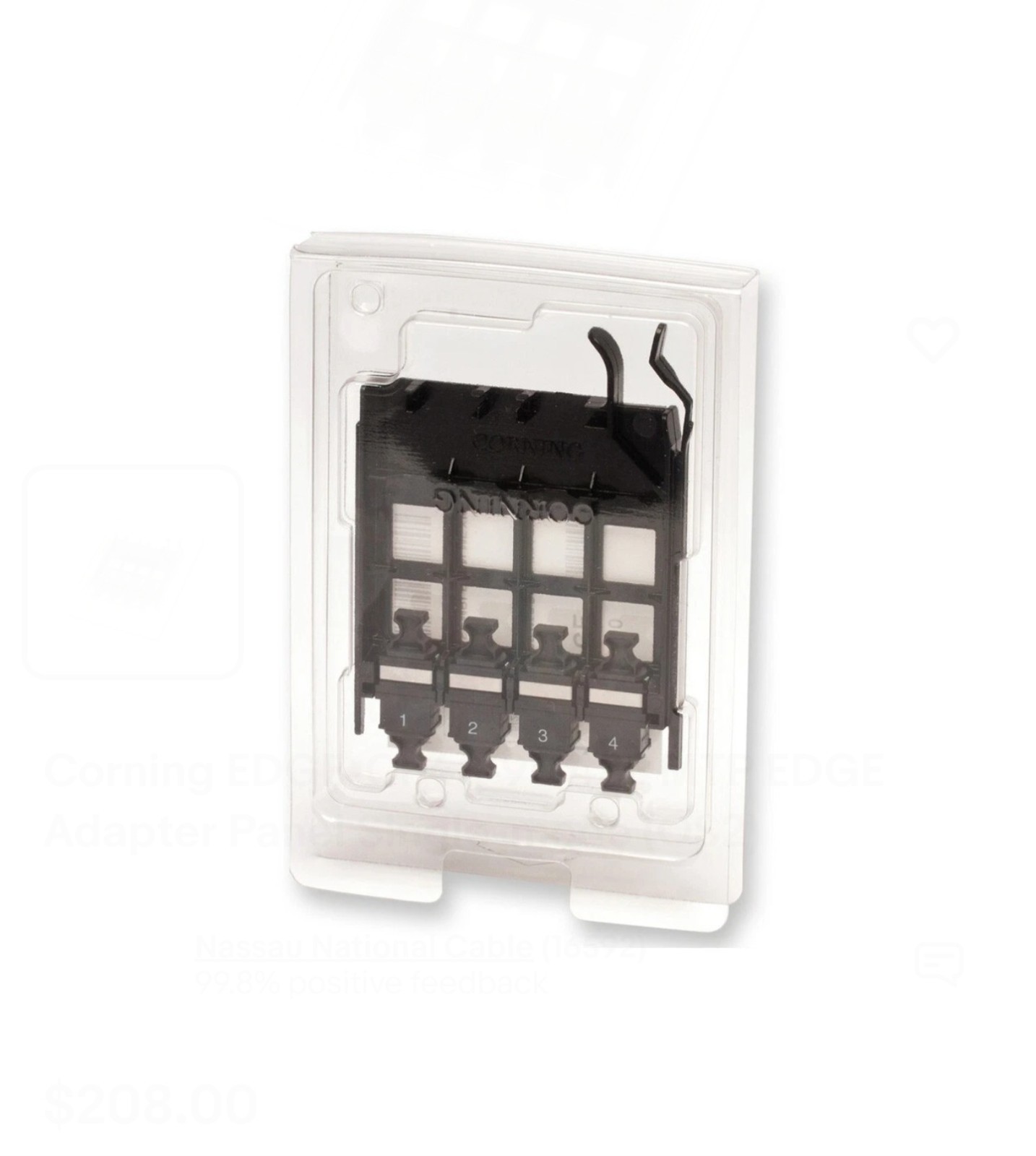 Corning EDGE-CP48-90 48F  Quantity: 12- MTP EDGE Adapter Panel Single-mode (OS2)