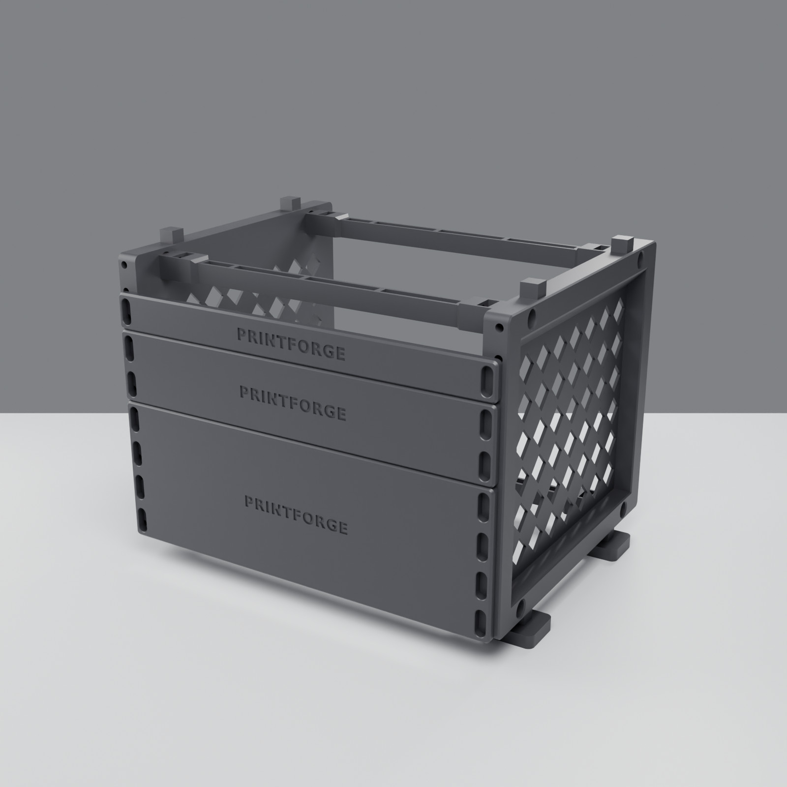 10 Inch Rack Blank Panel Set 0.5U 1U 2U Filler Plates Homelab Mini Rack PETG