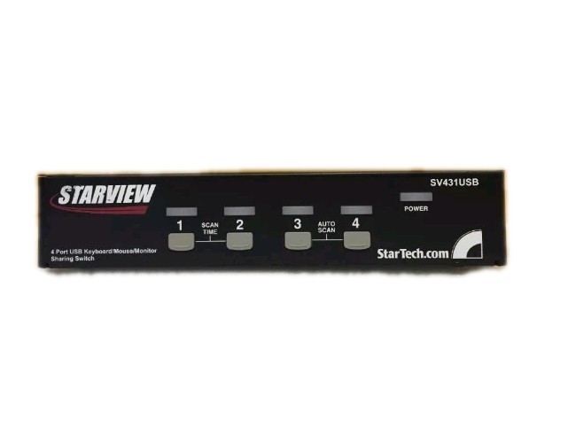 Startech SV431USB 1920x1440 Res, 4 Port USB, Controls 4 PCs, KVM Switch. No Accy