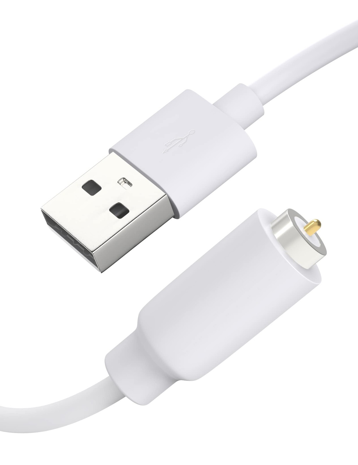 Bicmice Magnetic USB DC Charger Cable Replacement Charging 3.3 feet, White