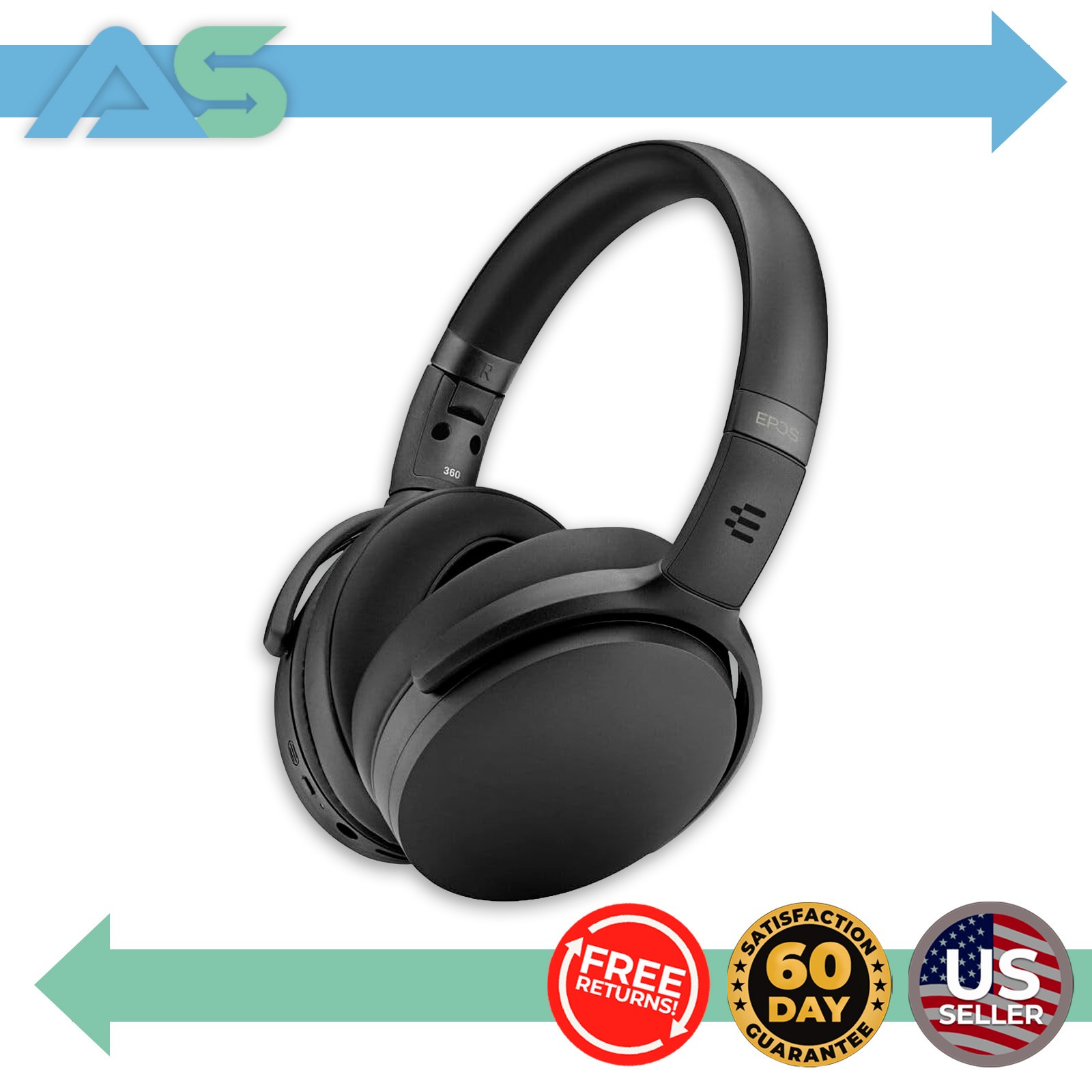 EPOS Adapt 361 Over-Ear Wireless Bluetooth Headset with Carrying Case | 1001008
