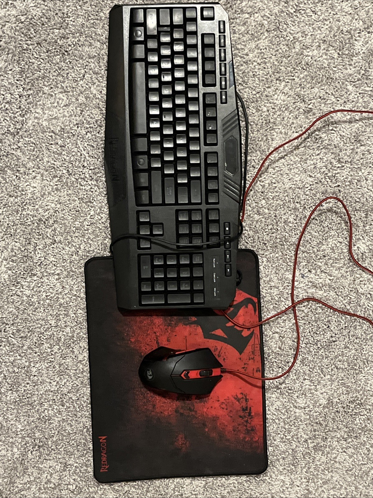 Red Dragon RGB Keyboard Mouse And Mousepad Combo
