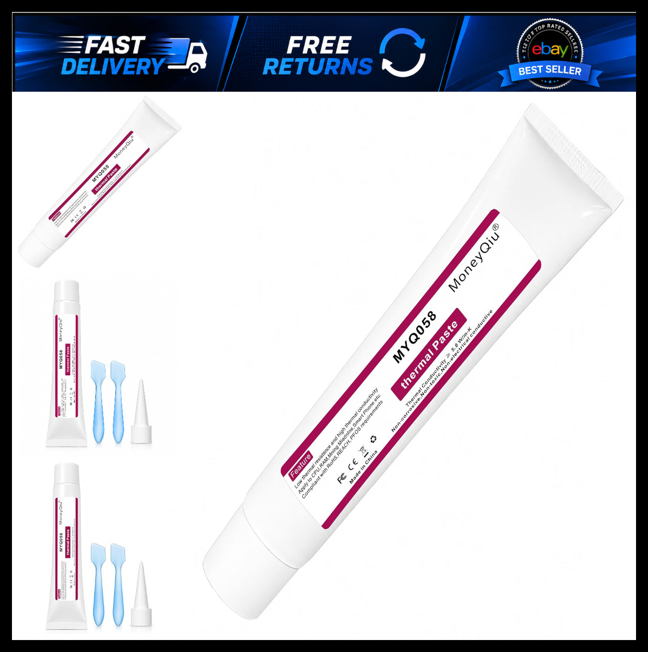 MYQ058-100g CPU Thermal Heatsink Grease Paste Compound Thermal Conductivity: