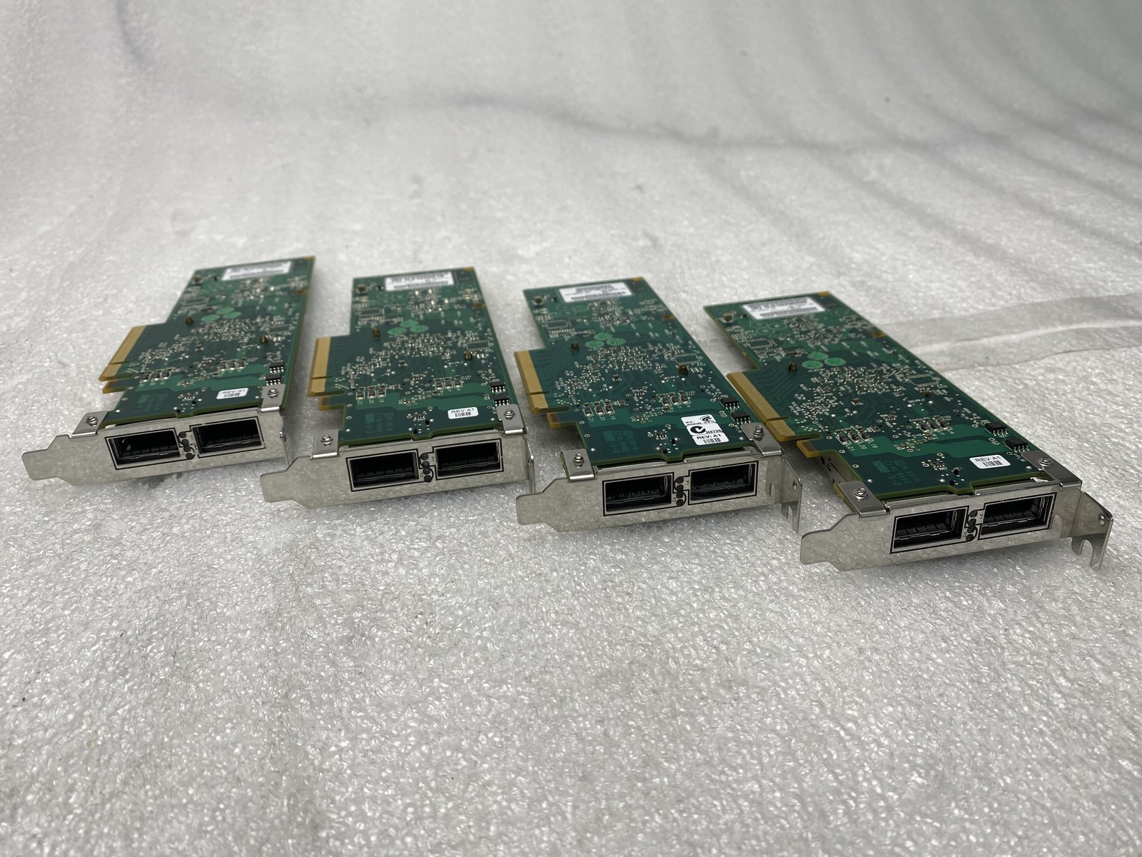 HP 593412-001 20GB Dual Fiber Channel PCI-Ex8 Infiniband Low Profile LOT OF 4