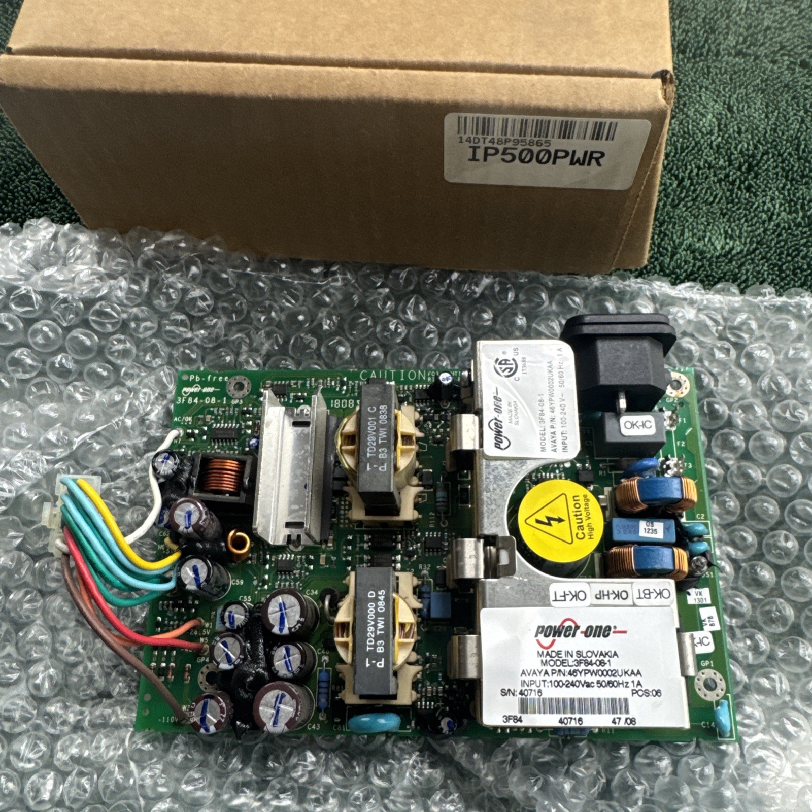 Avaya IP500 Power Supply Power One IP500PWR 3F84-06-1