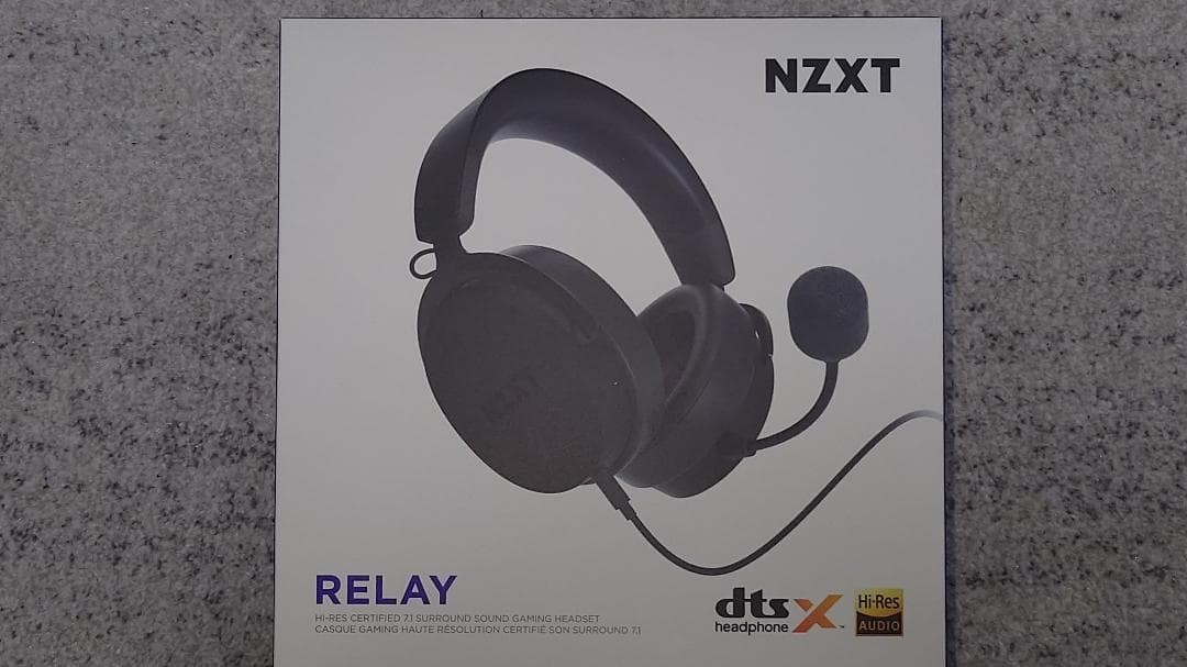 NZXT Relay White 7.1ch Surround Gaming Headset AP-WCB40-B2 High-Res Unopened