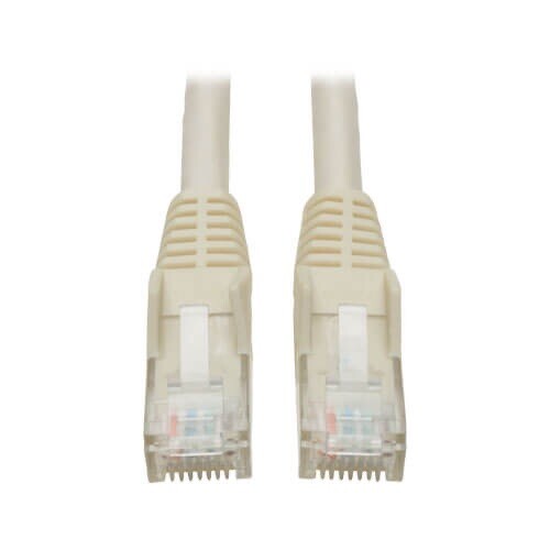 Tripp Lite Cat6 Gb Snagless Molded Ethernet Cable N201-003-WH 3ft M/M White