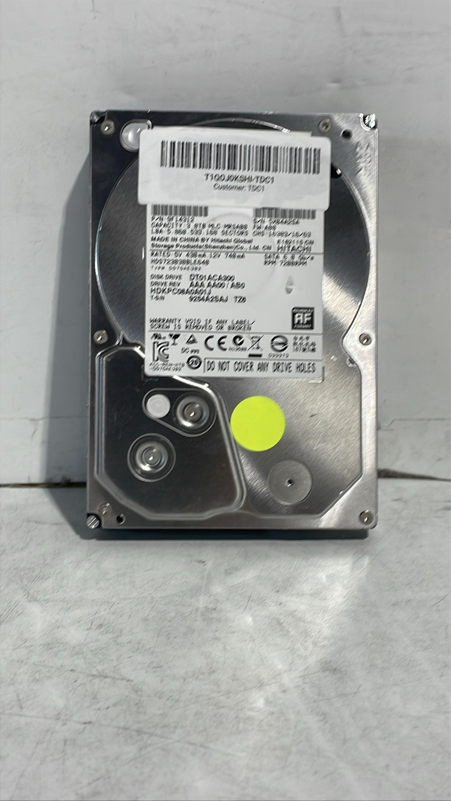 Toshiba DT01ACA300 3TB 3.5" SATA III 7200RPM Internal HDD Hard Drive Unit