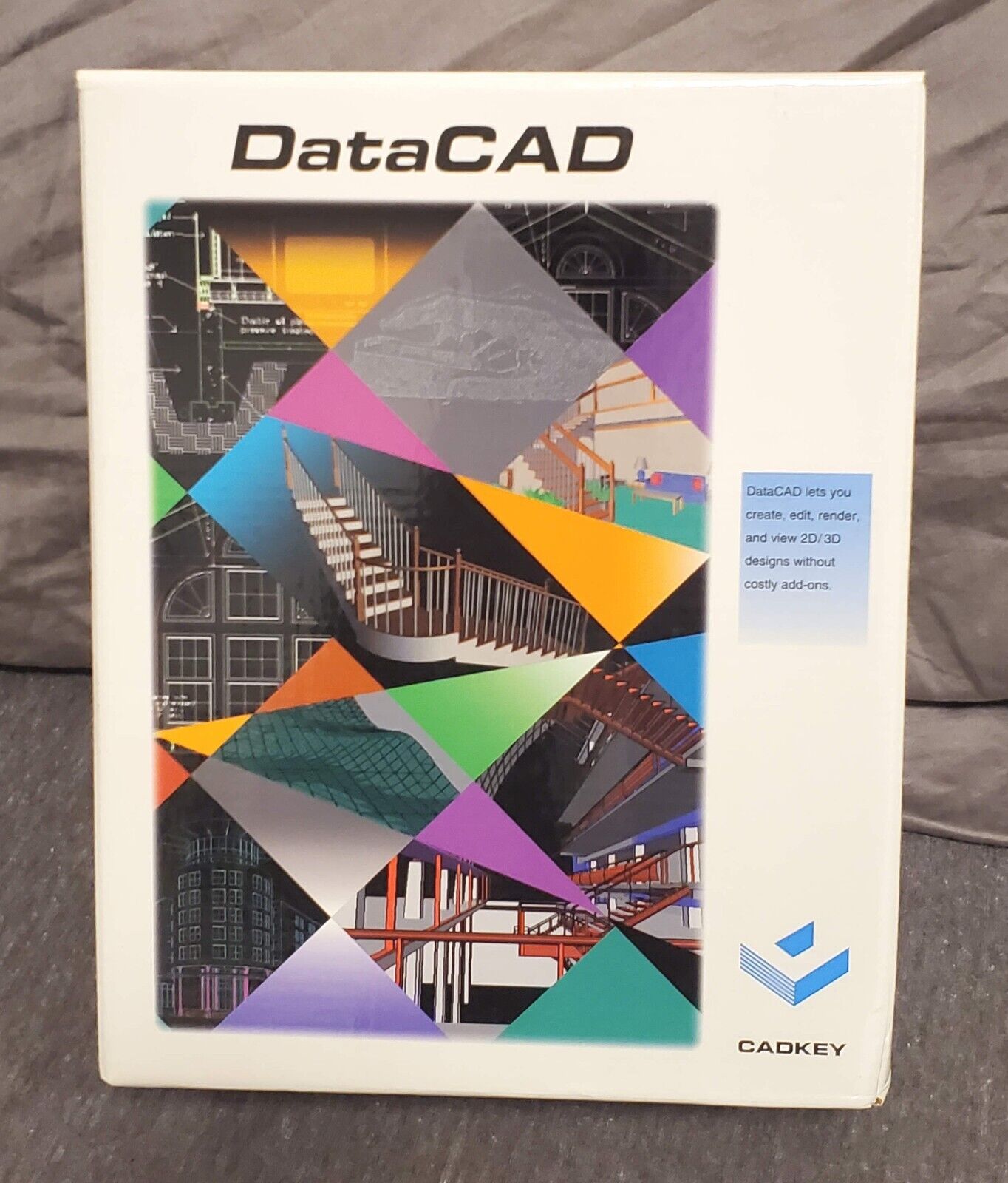 CADKEY DataCAD - vintage complete unused CAD 2D 3D design drawing program