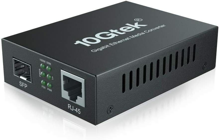 1G Gigabit Ethernet Open SFP Fiber to RJ45 Media Converter Without SFP Module
