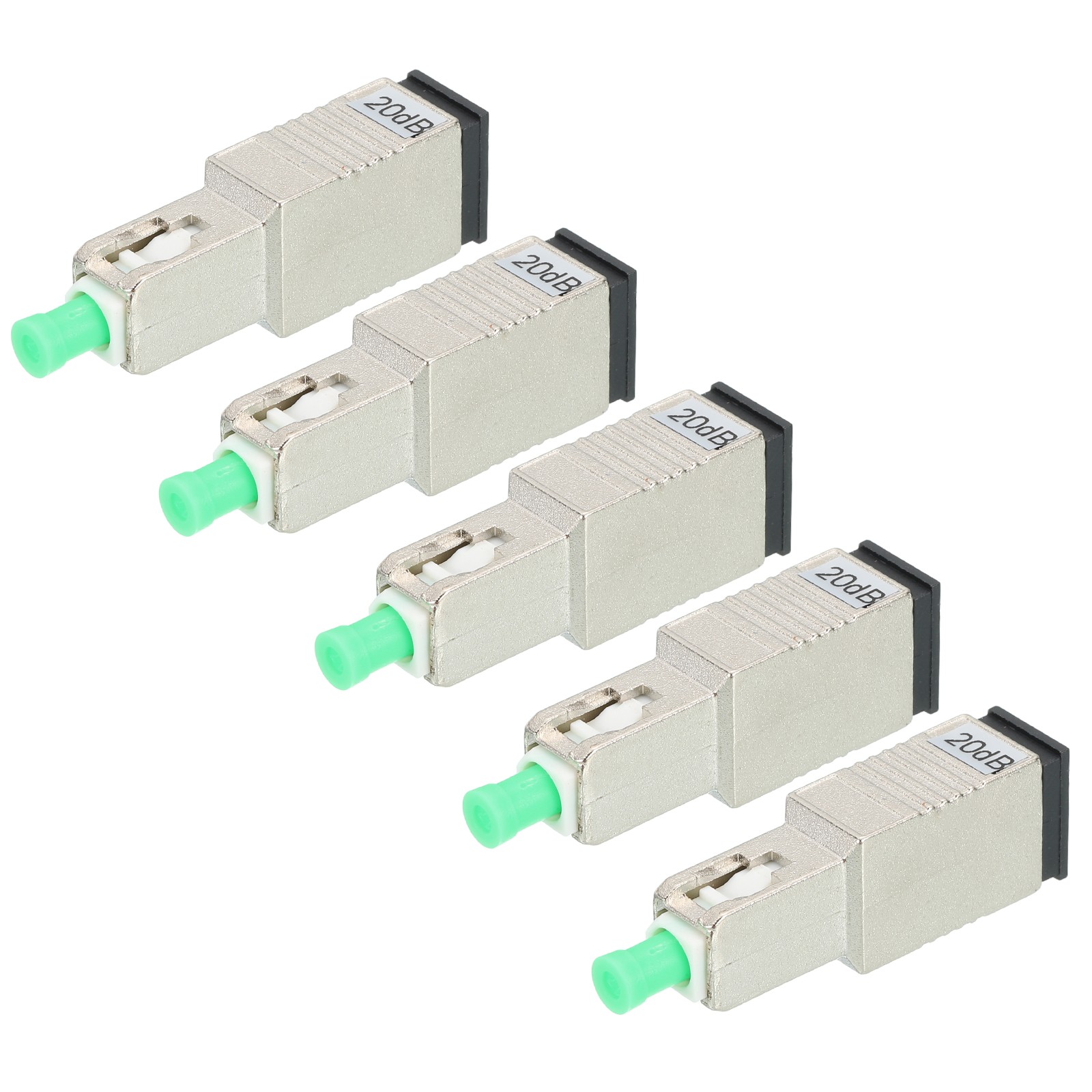 5Pcs Fiber Optic Attenuator 20dB SC/APC Single Mode Male-Female Fiber Attenuator