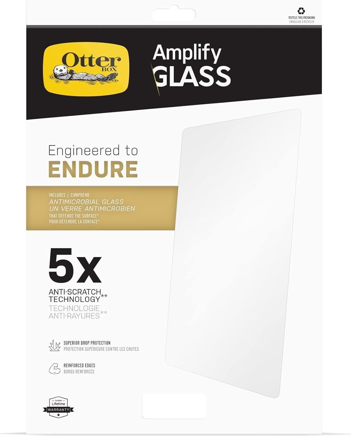 OtterBox iPad (A16) & iPad 10th Gen (Only)  - Amplify Glass Screen Protector