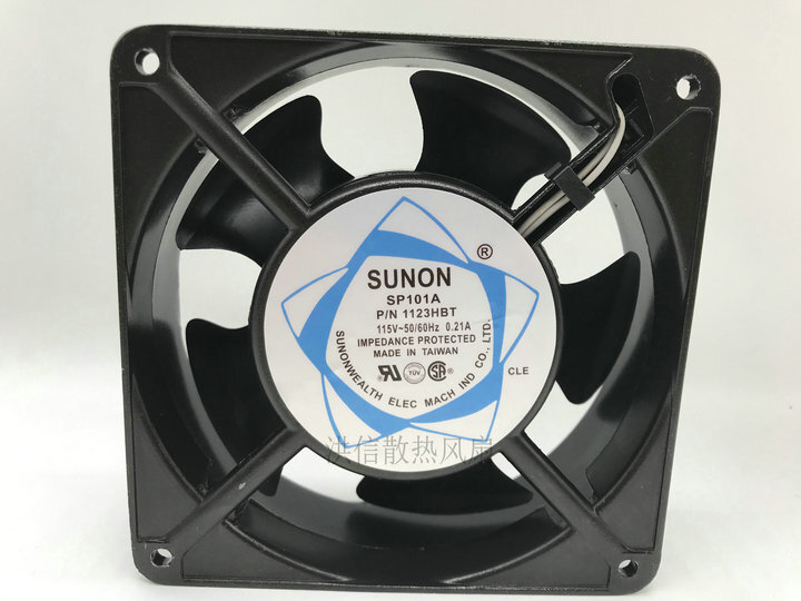 SUNON SP101A P/N 1123HBT 12038 115V 0.21A Dual Bearing Cooling Fan