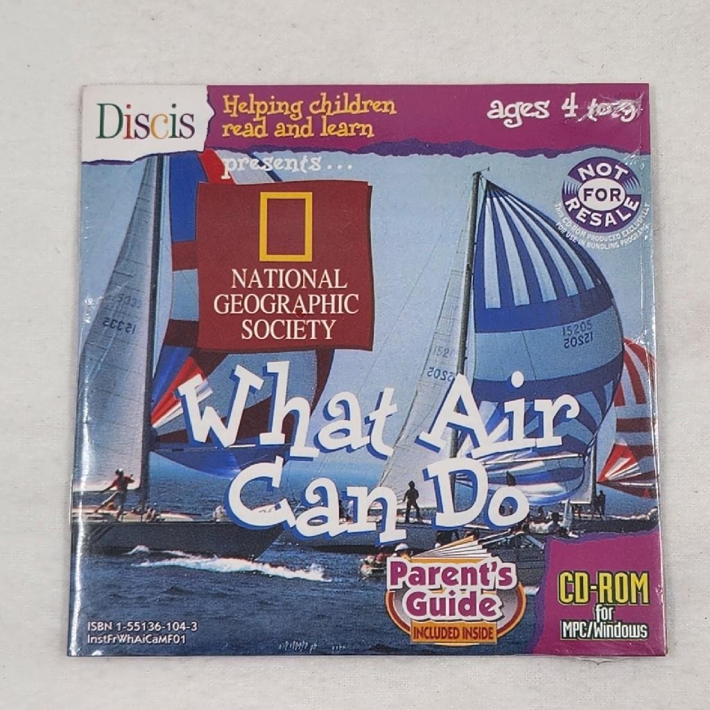 New Discis National Geographic Society What Air Can Do CD-ROM