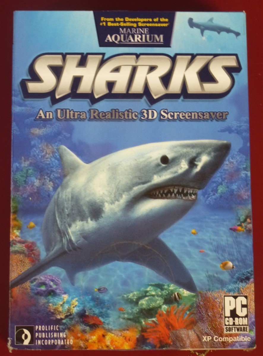 Software PC Sharks Ultra Realistic 3D Screensaver NEW SEALED Box 