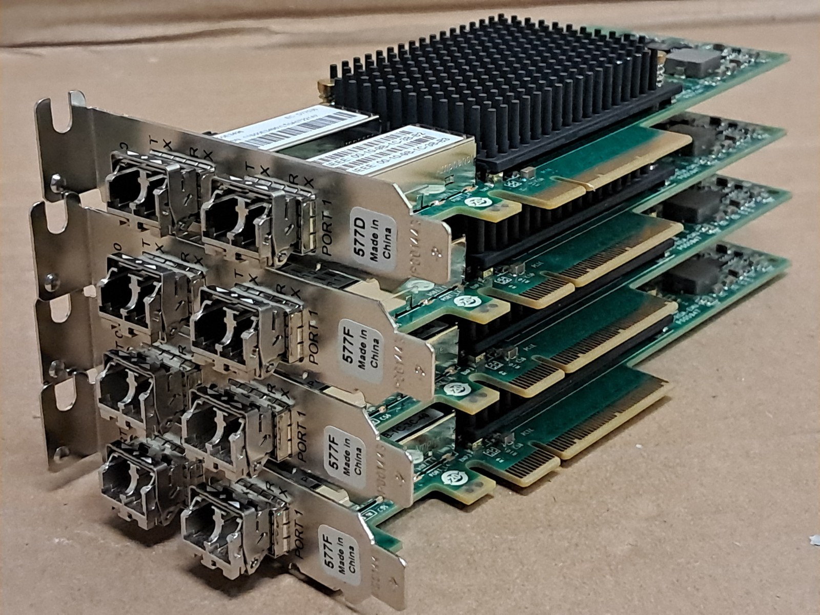 Lot of 4 IBM 00E3496 16Gb 2-Port PCIe3 x8 Fibre Channel HBA Adapter 577F