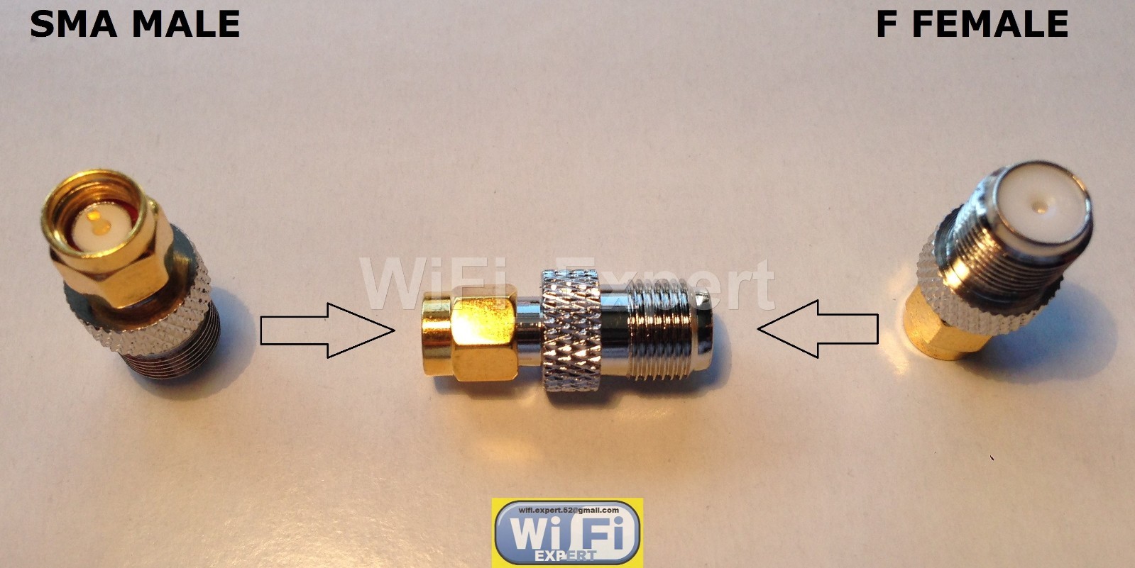F Type Female Jack to SMA Male Plug Adapter RF Converter for FlightAware USB