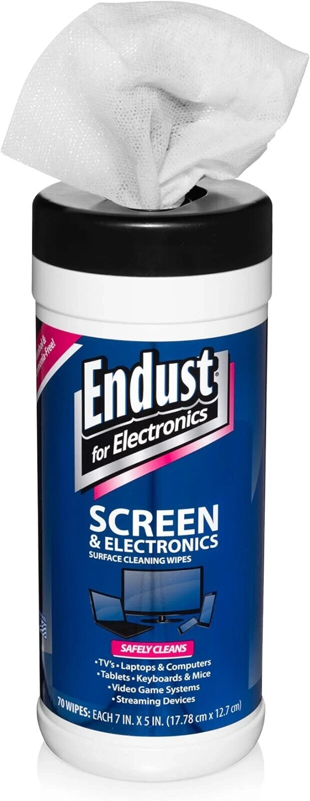 Plasma TV Screen Wipes Flat Screen Cleaner LCD Laptop Monitor Cleaning 70 Count.