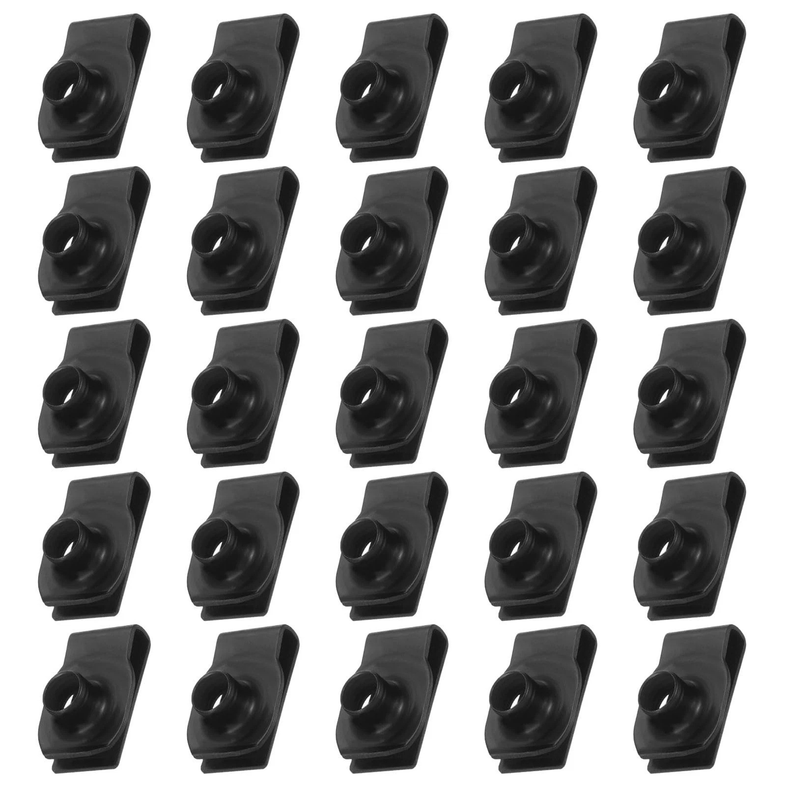 U-Style Clip-On Nut, 25 Pcs M10-1.5 Regular Extruded U-Nut U-Type Fasteners H