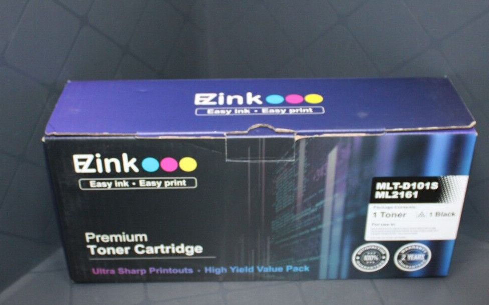 EZink 101 MLT-D101S Black Toner Cartridge ML2161 New Sealed 