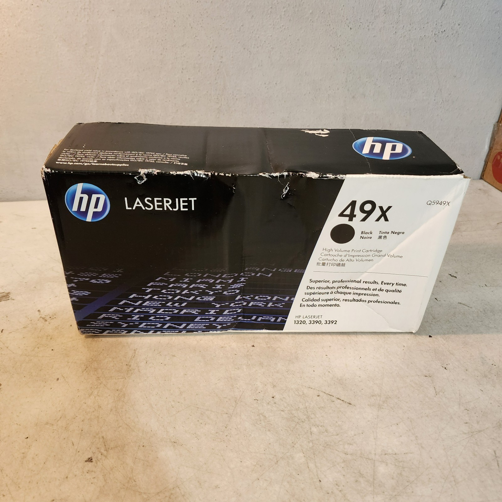 HP 49X Q5949X Black Hi Yield Toner Cartridge Genuine New Sealed In Open Box