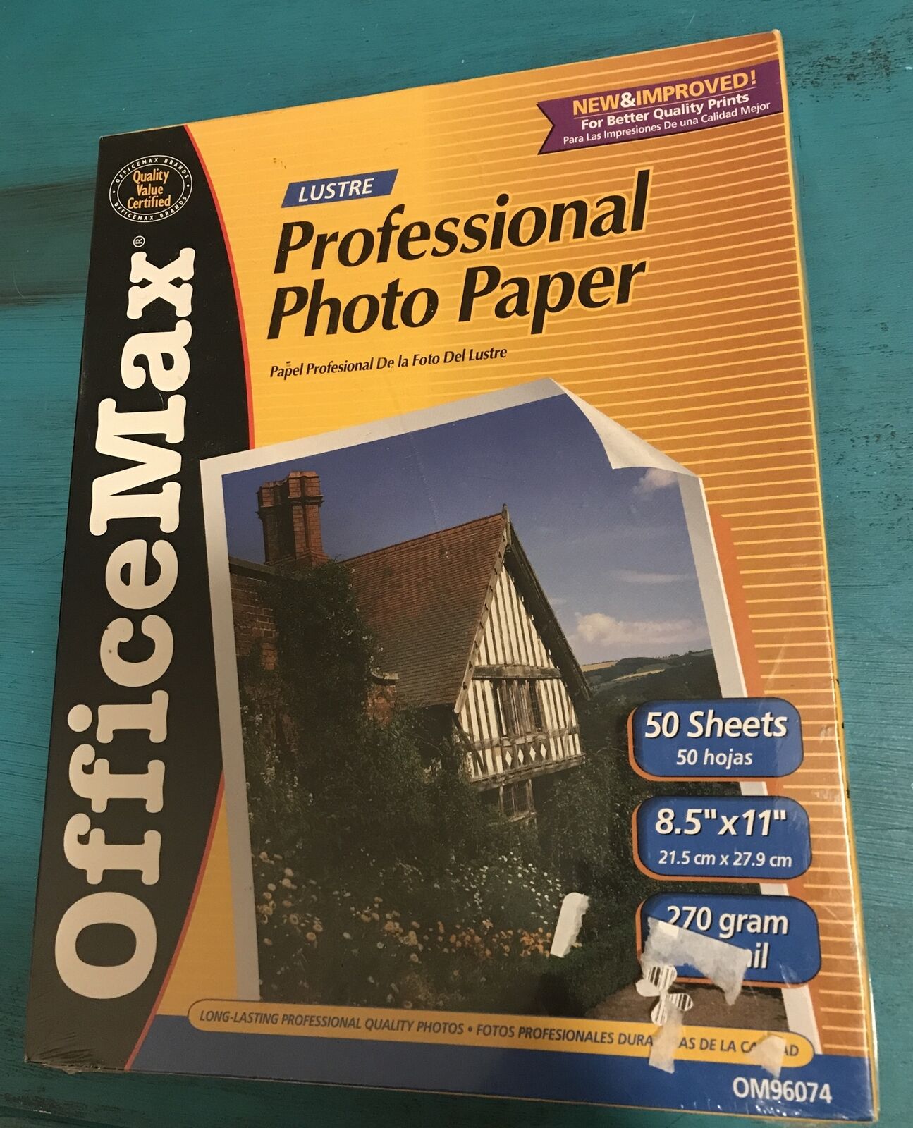 New Office Max Lustre Professional Heavyweight inkjet paper,50-sheets (8.5”x11”)