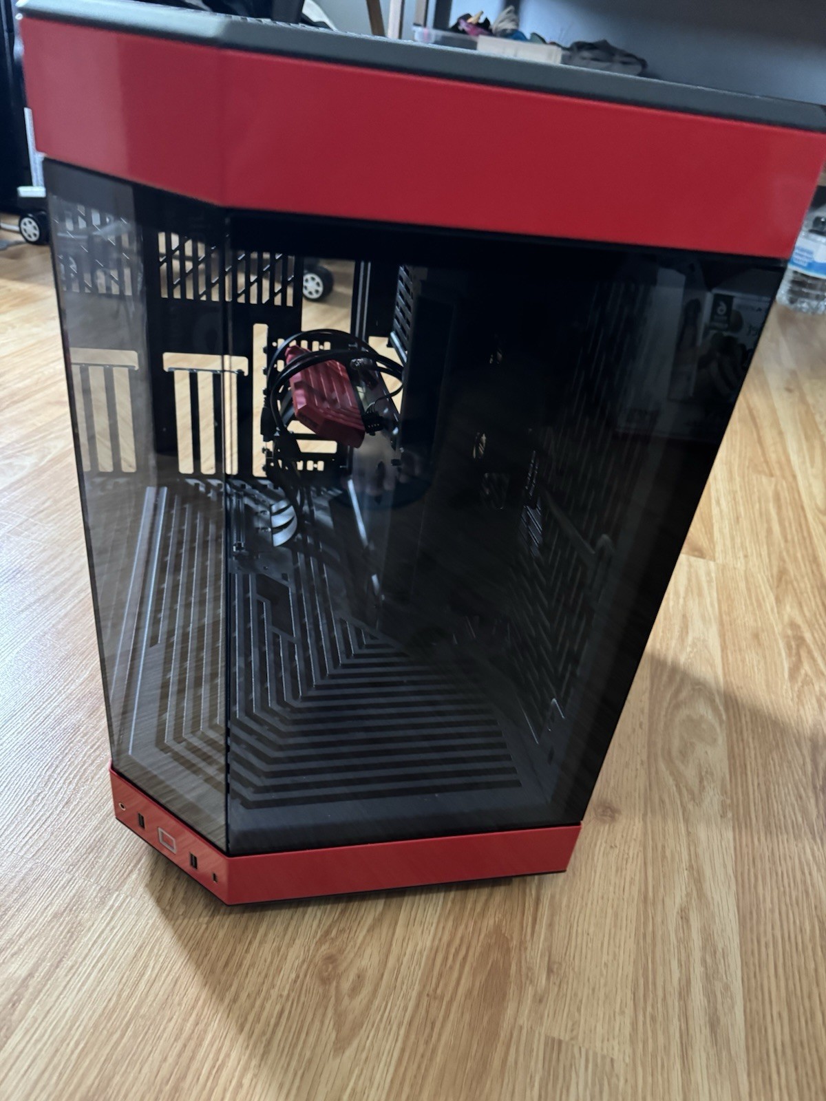 HYTE Y60 Modern Aesthetic Tempered Glass Mid-Tower ATX PC Case, Red