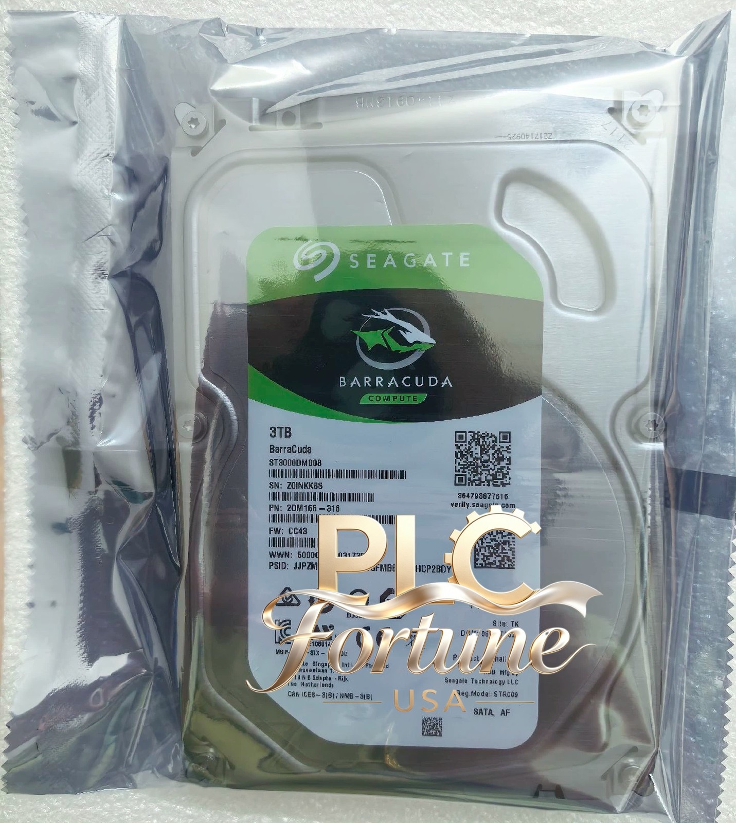 New Seagate ST3000DM008 2DM166-316 BarraCuda 3TB 7200RPM 3.5" SATA 6Gb HDD