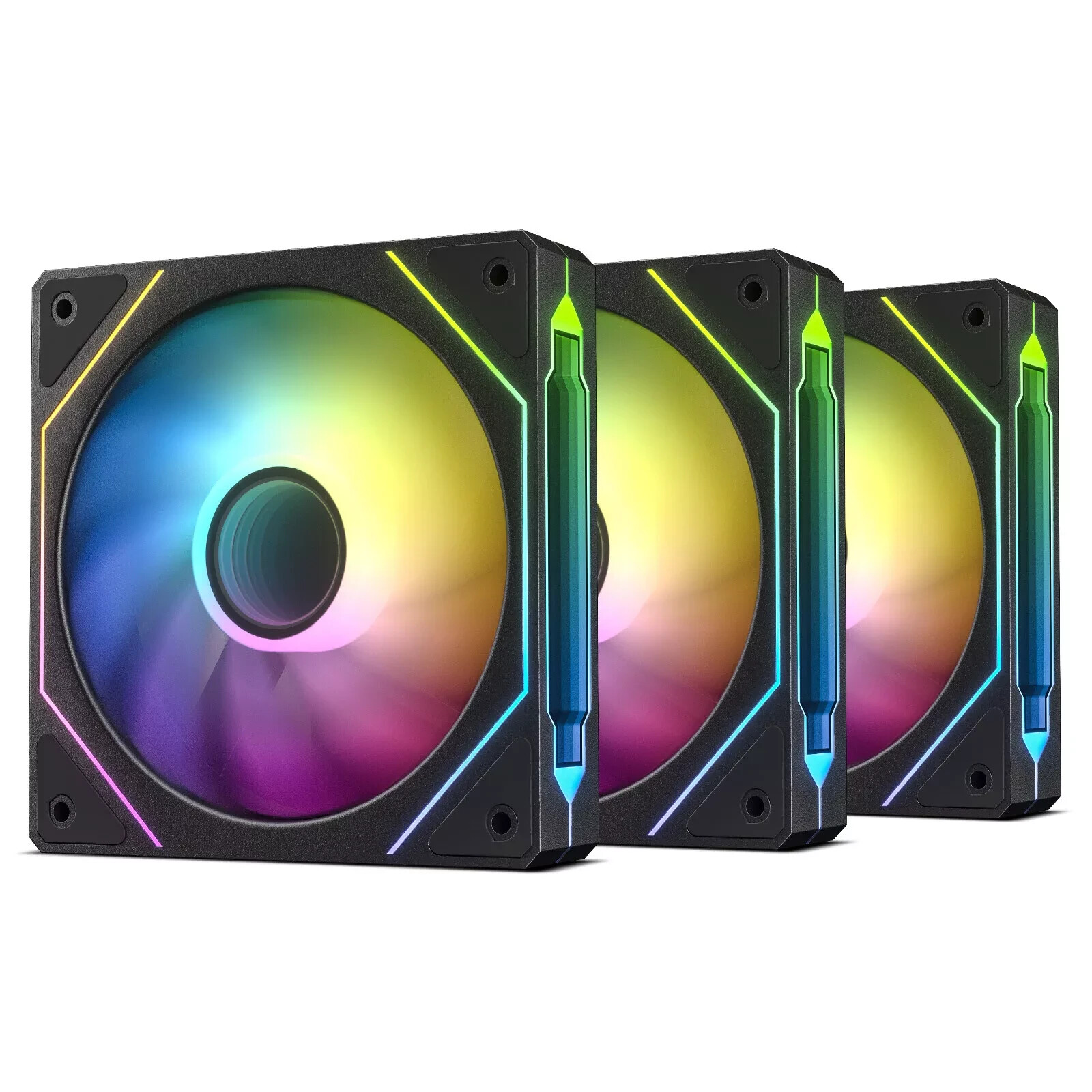 8 Pack RGB LED Quiet ARGB Computer Case PC Cooling Fan 120mm with Remote Control